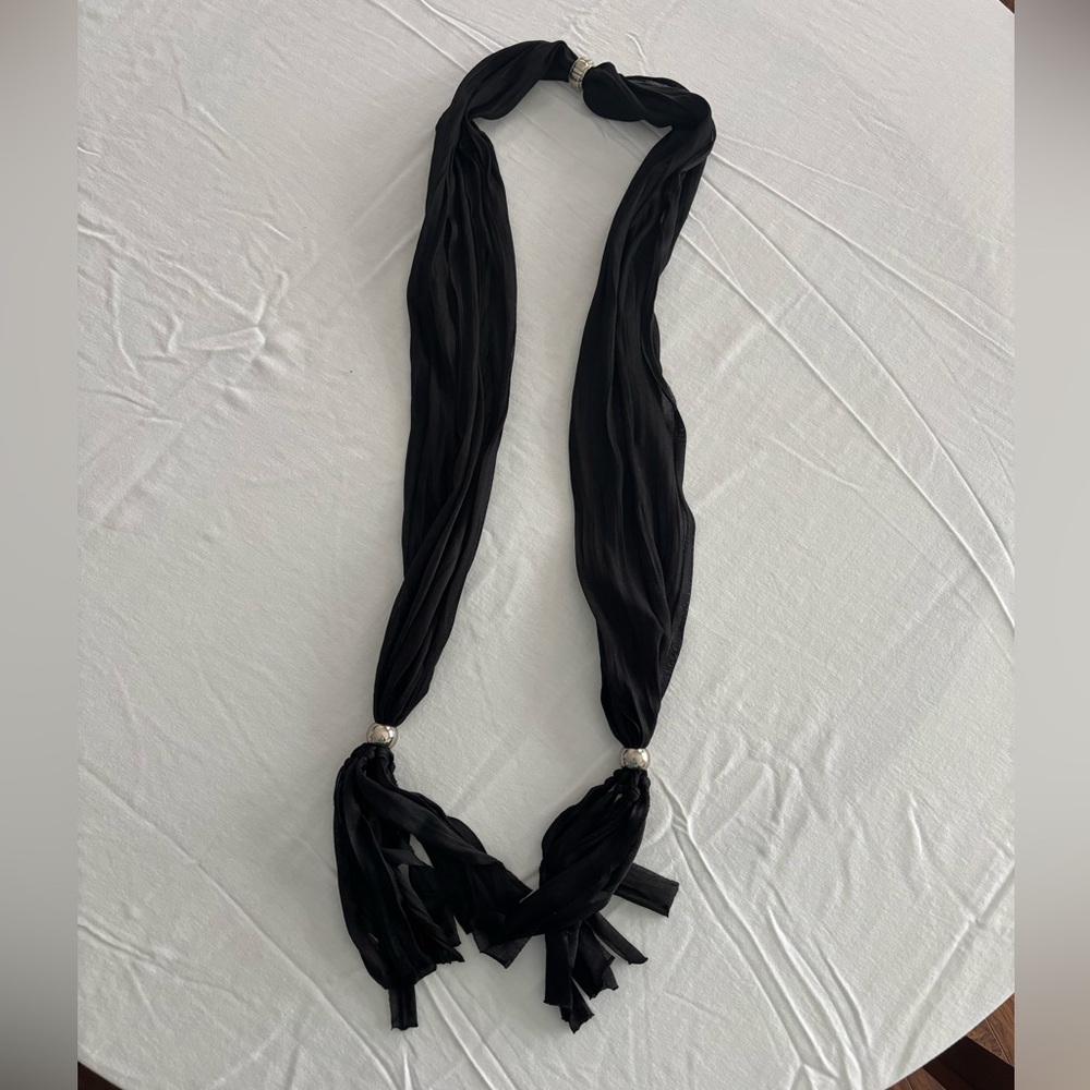 Black and Silver Scarf